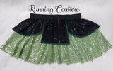 Warrior Princess inspired women's sparkle running skirt