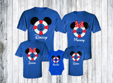 Mickey and Minnie Cruise Lifesaver family vacation t-shirt