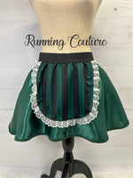 Haunted Mansion Maid inspired women's satin running skirt