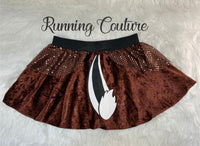 NEW Dale or Chip chipmunk inspired women's velvet running skirt