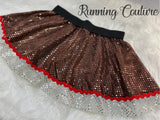 Ginger bread inspired sparkle running skirt