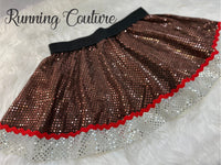 Ginger bread inspired sparkle running skirt