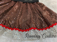 Ginger bread inspired sparkle running skirt