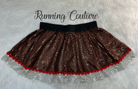 Ginger bread inspired sparkle running skirt