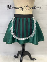 Haunted Mansion Maid inspired women's satin running skirt