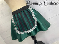 Haunted Mansion Maid inspired women's satin running skirt