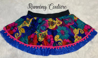 Mirabel/Alice garden flowers inspired women's sparkle running skirt