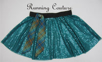 2X/3X Merida inspired circle sequins teal skirt