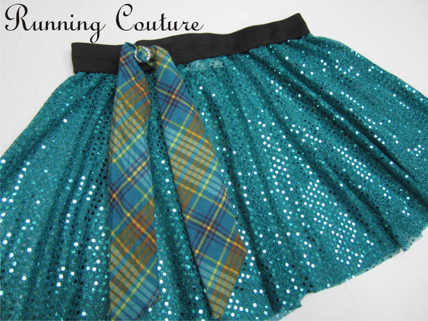 2X/3X Merida inspired circle sequins teal skirt