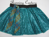 2X/3X Merida inspired circle sequins teal skirt