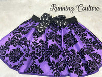 Haunted Mansion Wallpaper inspired women's satin/taffeta running skirt