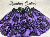 Haunted Mansion Wallpaper inspired women's satin/taffeta running skirt