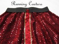 Mother Gothel inspired women's sparkle running skirt