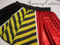 2X/3X Queen Hearts inspired women's shimmer/metallic running skirt