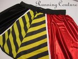 Queen of Hearts inspired women's shimmer/metallic running skirt