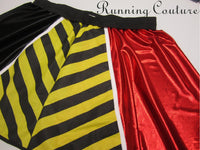 2X/3X Queen Hearts inspired women's shimmer/metallic running skirt