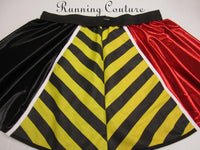 Queen of Hearts inspired women's shimmer/metallic running skirt