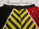 Queen of Hearts inspired women's shimmer/metallic running skirt