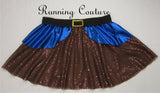 Dwarfs Royal blue inspired women's running skirt