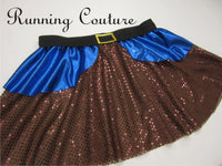 Dwarfs Royal blue inspired women's running skirt