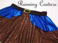 Dwarfs Royal blue inspired women's running skirt