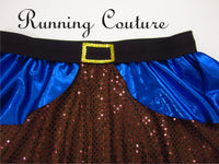 Dwarfs Royal blue inspired women's running skirt