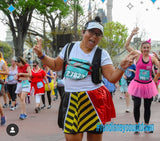 Queen of Hearts inspired women's shimmer/metallic running skirt