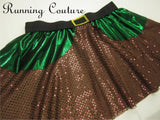 Dwarfs Green inspired women's running skirt.