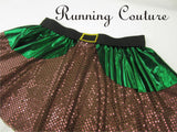 Dwarfs Green inspired women's running skirt.