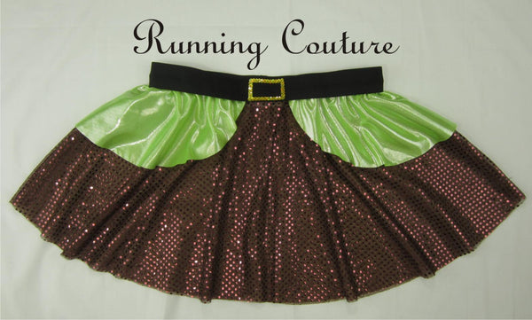 Dwarfs Lime inspired women's running skirt