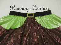 Dwarfs Lime inspired women's running skirt