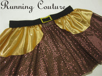 Dwarfs Gold inspired women's running skirt