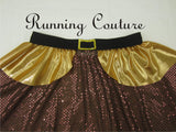 Dwarfs Gold inspired women's running skirt