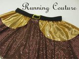 Dwarfs Gold inspired women's running skirt