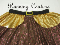 Dwarfs Gold inspired women's running skirt