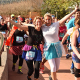Blue Anna inspired women's sparkle running skirt