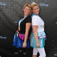 Blue Anna inspired women's sparkle running skirt