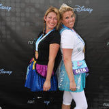 Blue Anna inspired women's sparkle running skirt
