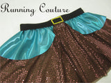 Dwarfs Turquoise inspired women's running skirt