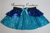 Fairy inspired sparkle women's running skirt. Make it blue