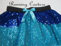 Fairy inspired sparkle women's running skirt. Make it blue