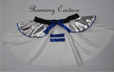 R2 Droid robot inspired women's velvet running skirt