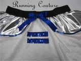 R2 Droid robot inspired women's velvet running skirt