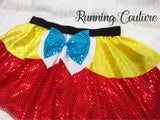 Tweedle Dee Tweedle Dumb inspired women's velvet/sparkle running