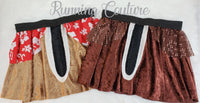 READY TO SHIP Dale chipmunk inspired women's velvet running skirt