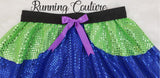 Alien or Photopass inspired sparkle women's running skirt.