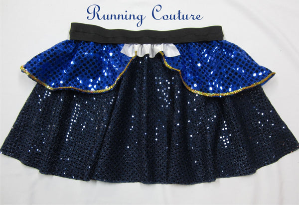 Beast inspired women's sparkle running skirt