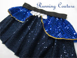 Beast inspired women's sparkle running skirt