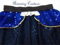 Beast inspired women's sparkle running skirt