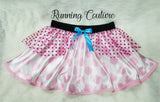 Bo Peep inspired women's satin running skirt